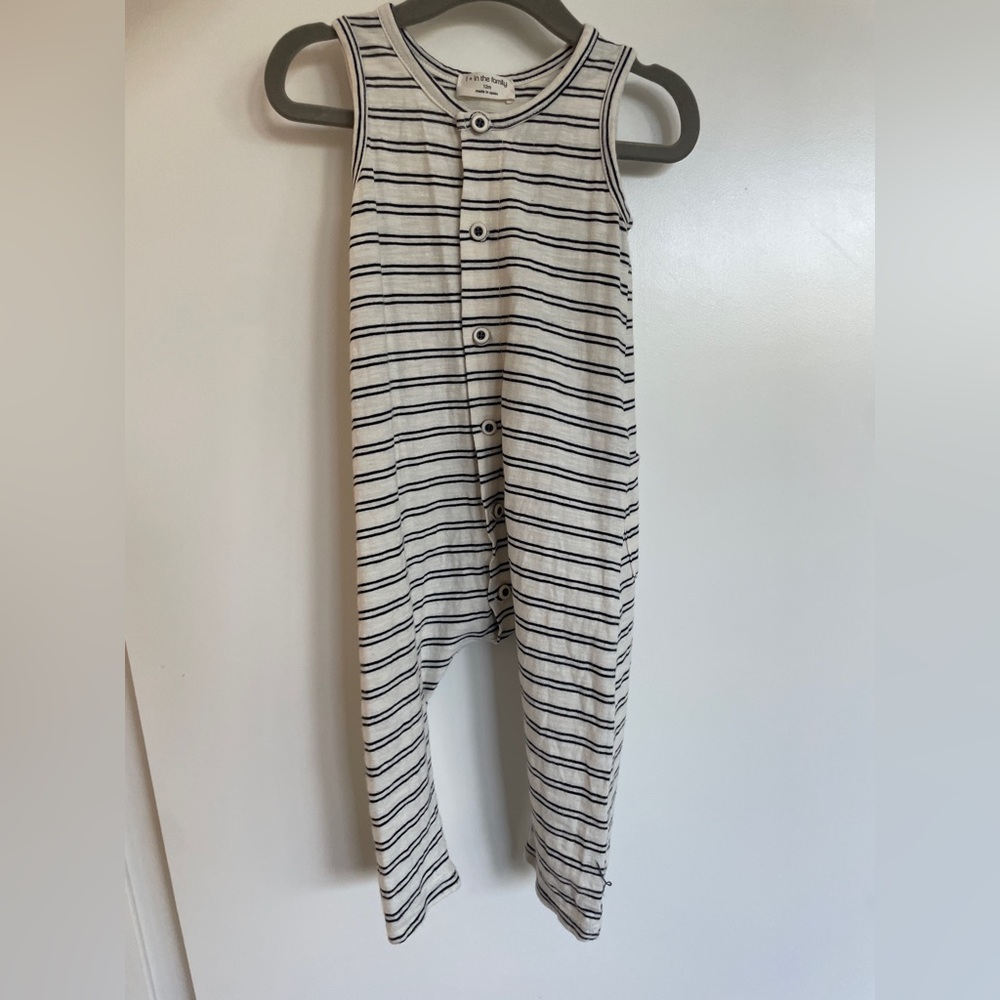 1+ in the Family kids striped romper 12 months
